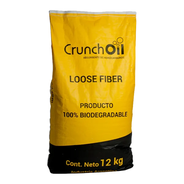 ABSORBENTE CRUNCH OIL LOOSE FIBER SACO 12 KILOS