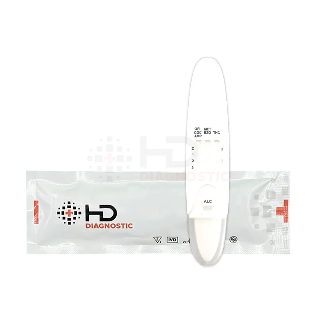 Test de 6 drogas + alcohol Formato Lápiz (Saliva)